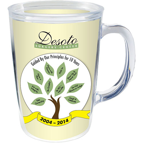 14 oz $ color Printed Thermal Mug